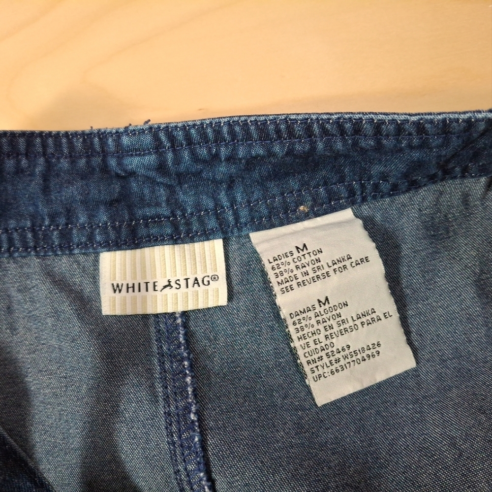 90s Y2K Denim Overalls Dress - Picture 5 of 8